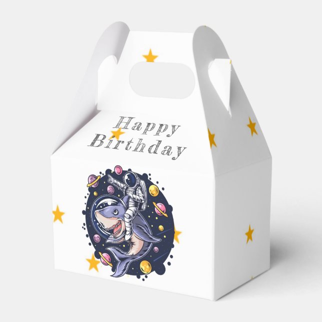 Caja de Favor del Día del Astronauta del Tiburón (Front Side)