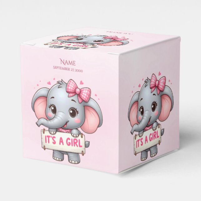 Caja de Favor del Elefante Rosa (Costado Anverso)