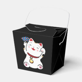 Caja de Favor del gato afortunado japonés