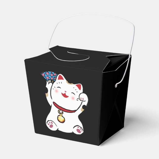 Caja de Favor del gato afortunado japonés (Front Side)