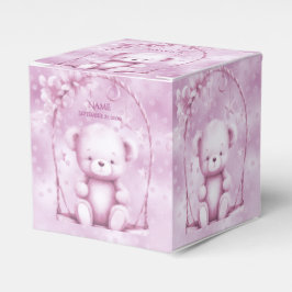 Caja De Favor Del Oso De Teddy Rosa