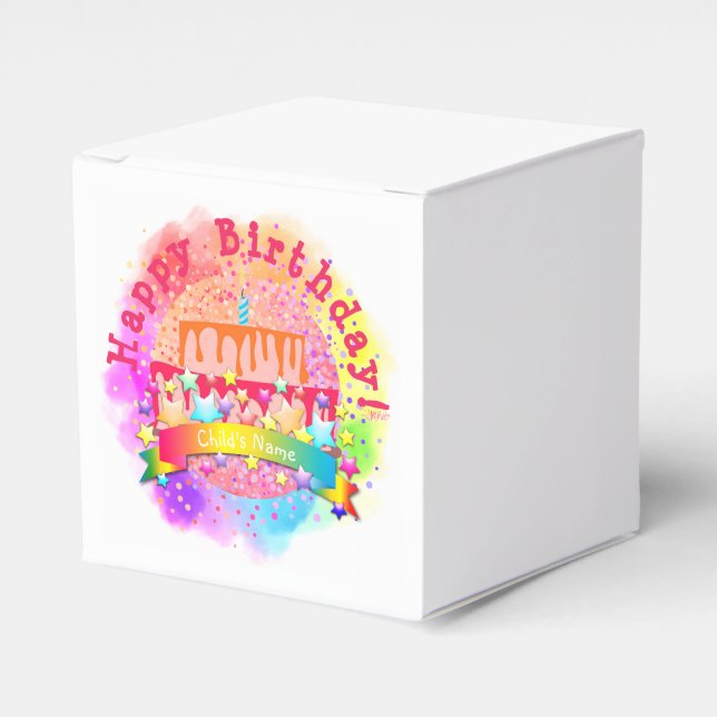 Caja de Favor del Pastel de Cumpleaños - HAMbWG (Costado Anverso)