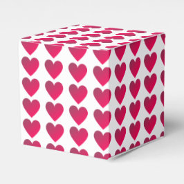 Caja de Favor del Patrón de Corazón de Moda Clásic