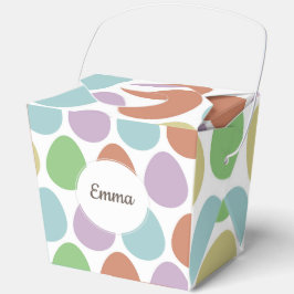 Caja de Favor del Patrón de Huevos de Pascua