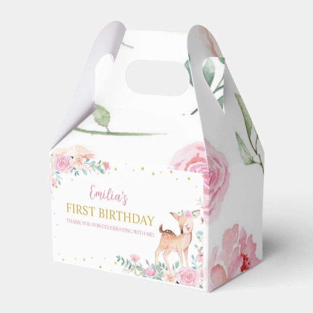 Caja de Favor del Primer Cumpleaños del Venado de  (Front Side)