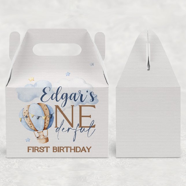 Caja de Favor del Primer Cumpleaños Personalizada  (Subido por el creador)