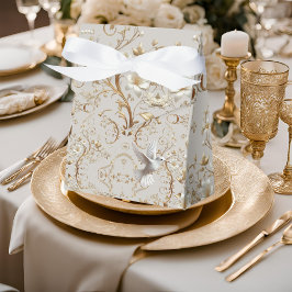 Caja de Favor Floral del Colibrí Blanco