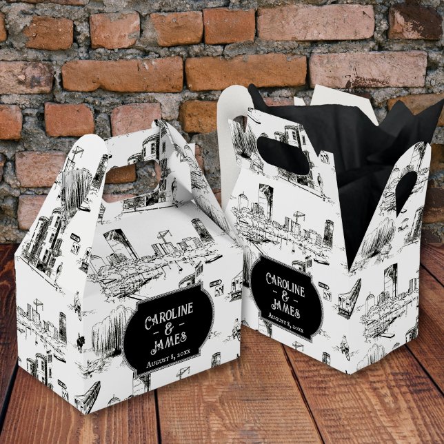 Caja de Favor Personalizada del Toile de Boston (Subido por el creador)