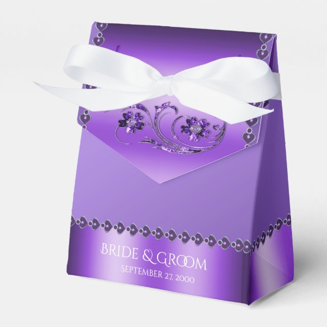 Caja de Favor Purple Floral (Front Side)