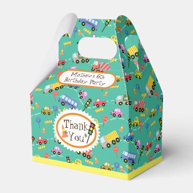 Caja de Favor Verde azulada de Transporte (Front Side)