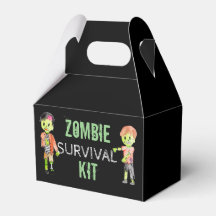 Caja de favores de la fiesta de cumpleaños Zombie
