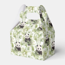 Caja de favores de panda bamboo