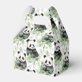 Caja de favores de panda bamboo
