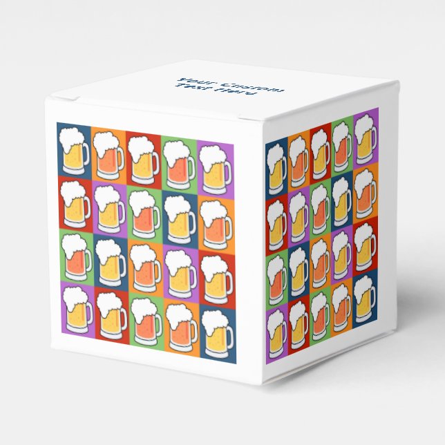 Caja de favores de personalizado de arte pop de BE (Costado Anverso)