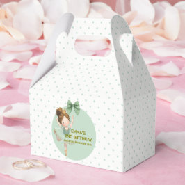 Caja de Favores de Princesa Verde Menta