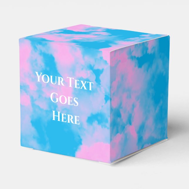 Caja de Favores de Torta de Boda Linda (Reverso Costado)