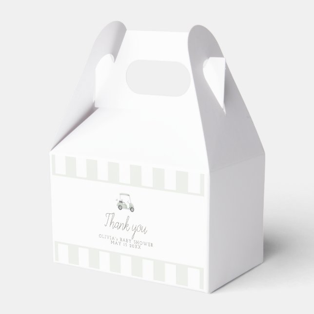 Caja de favores del carrito de golf verde sabio (Front Side)