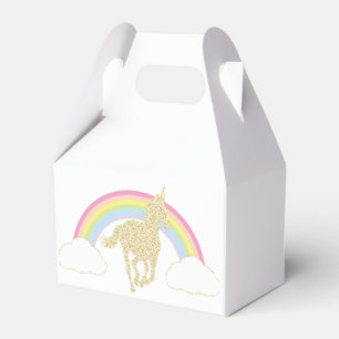 Caja de favores del partido Purpurina Rainbow Unic