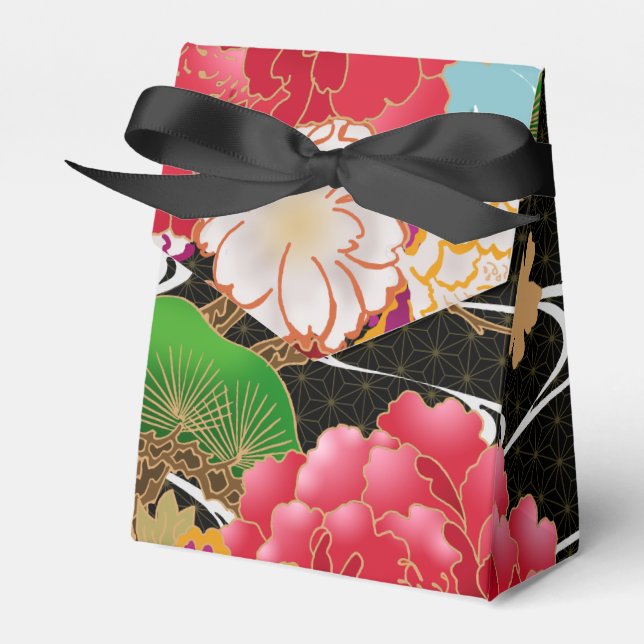Caja de favores del patrón de kimono japonés (Front Side)