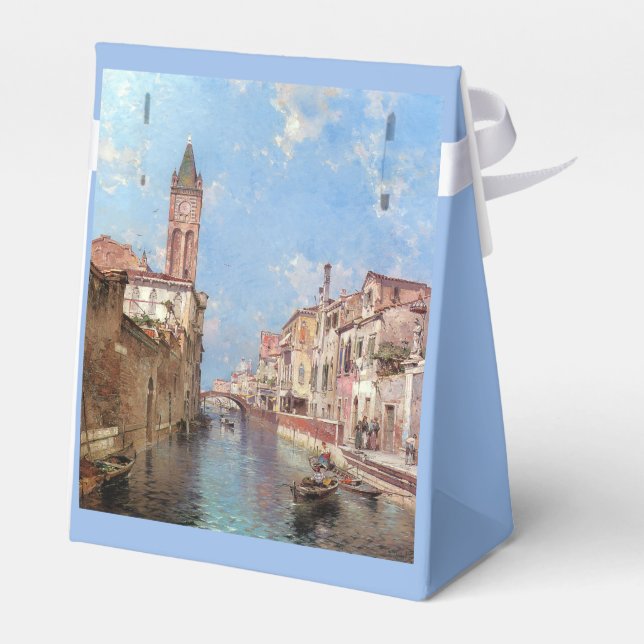 Caja de favores del personalizado de Venecia de Un (Reverso)