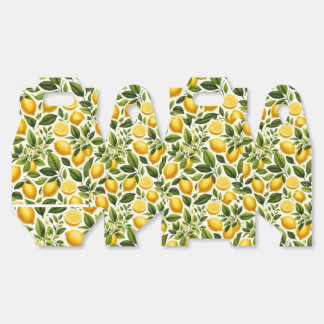 Caja de favores - Lemones amarillos, flores