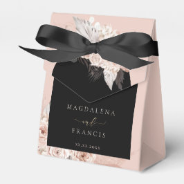 Caja de favores para bodas en arco de Boho