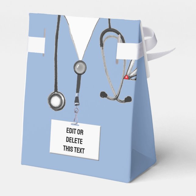 Caja de favores para graduación de la escuela médi (Reverso)