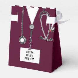 Caja de favores para graduación de la escuela médi