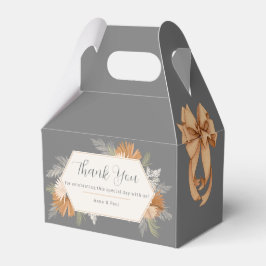 Caja de favores rústicos para su ocasión especial