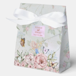 Caja de favoritas de bodas rosadas de Pony Periwin