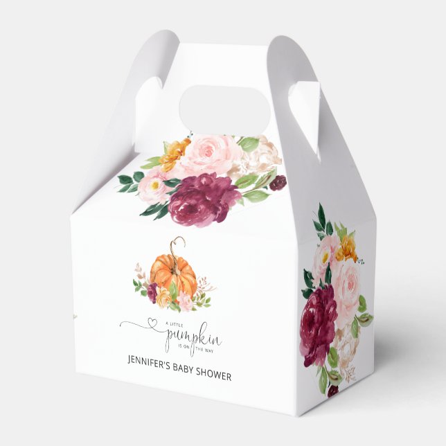 Caja de favoritas de papel de calabaza de otoño, t (Front Side)