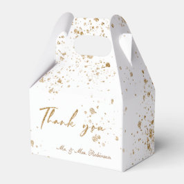 Caja de favoritas de texto elegante de purpurina d