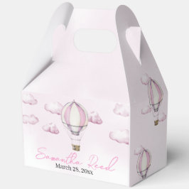 Caja de favoritos Baby Shower de globo aerostático