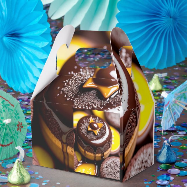 Caja de favoritos con tema de chocolate y caramelo (Fiesta)