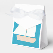 Caja de favoritos con velero blanco