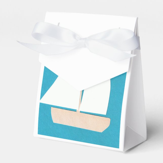 Caja de favoritos con velero blanco (Front Side)