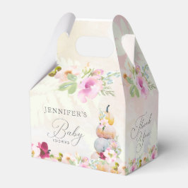 Caja de favoritos de Baby Shower Chica de calabaza