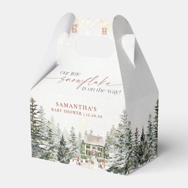 Caja de favoritos de Baby Shower para Navidades de (Front Side)