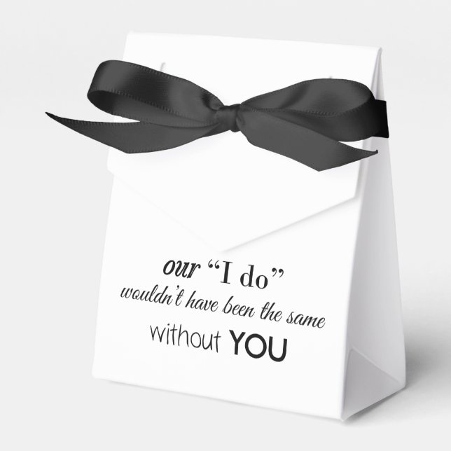 Caja de favoritos de boda personalizada (Front Side)