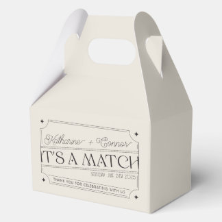 Caja de favoritos de casamiento inspirada en vinta