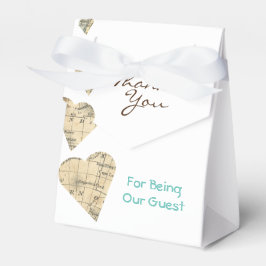 Caja de Favoritos de Corazones de Mapa Antiguo