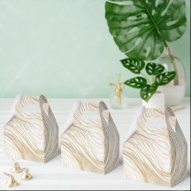 Caja de favoritos de diseño de resumen dorado y bl