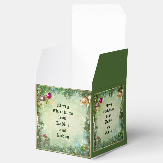 Caja de favoritos de Navidades de personalizable (Abierto)