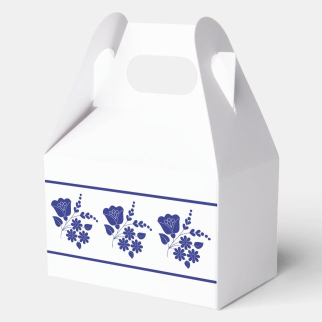 Caja de favoritos de patrón folclórico tradicional (Anverso)