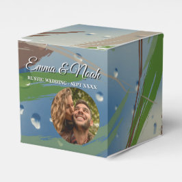 Caja de favoritos de pinceles verde, marrón y beig