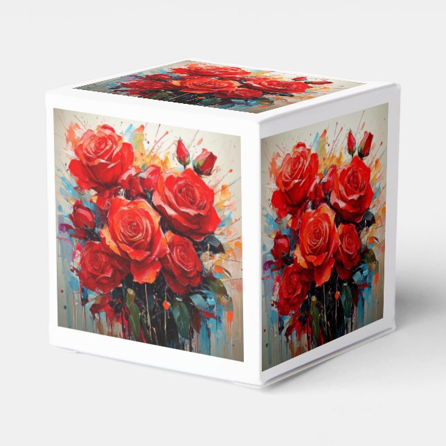Caja de favoritos - La pintura de las rosas rojas (Reverso Costado)