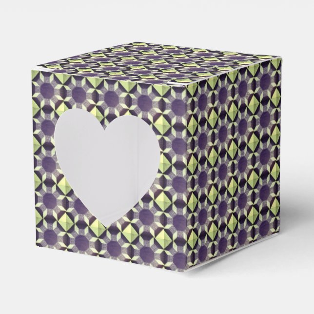Caja de favoritos - Patrón de inclinación Verde y  (Anverso)