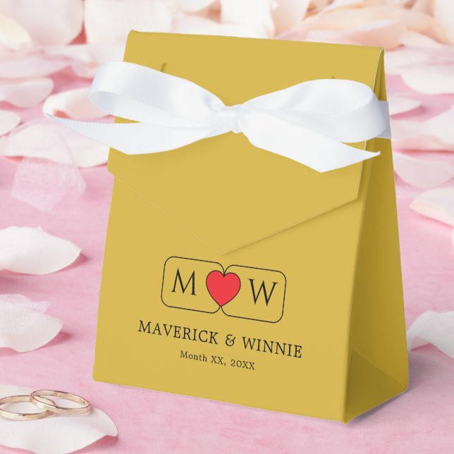 Caja de Favoritos Pequeña Carpa Dorada Metálica pa (Boda)