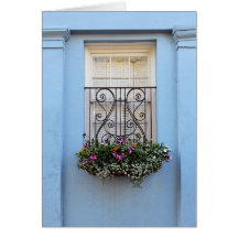 Caja de flores de la ventana de la fila del arco i