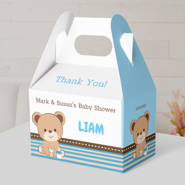 Caja de hornillos Baby Shower Bear para bebé - Niñ (Subido por el creador)
